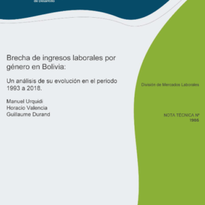 Brecha de ingresos laborales por género en Bolivia: Un análisis de su evolución en el periodo 1993 a 2018