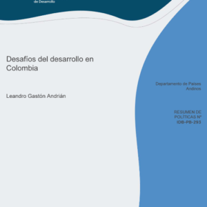 Desafíos del desarrollo en Colombia