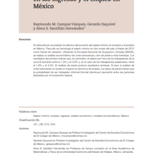 El impacto del salario mínimo en los ingresos y el empleo en México.