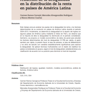 Factores determinantes de la reducción de la desigualdad en la distribución de la renta en países de América Latina.