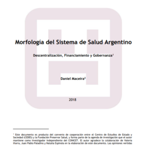 Morfología del Sistema de Salud Argentino.